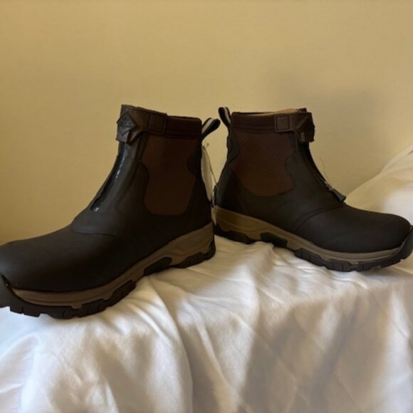 Original Muck Boots Mid Zip Ankle Waterproof Dark Brown NWT No Box Mens 10 - Picture 6 of 8